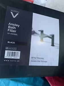 VURTU Anstey Bath Filler Tap In Black £160 BNIB - Picture 1 of 3