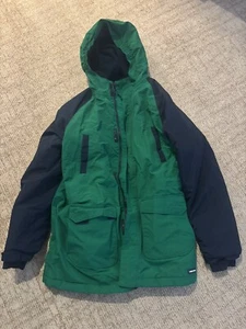Euc Lands’ End Kids Squall 3 In 1 Waterproof Insulated Parka Green L 14-16 Snow - Picture 1 of 2