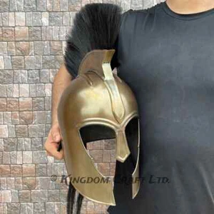 Casco Troya Aquiles Casco Troyano Medieval para Juego de Rol con Soporte de Exhibición - Imagen 1 de 5