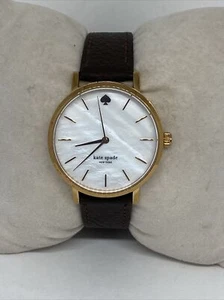 Kate Spade New York Gramercy 0003 Womens Brown Leather Analog Watch WFH138 - Picture 1 of 12