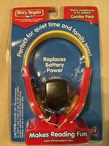 PI Kids Story Reader Stereo Headphones & AC Adapter Combo Pack NEW - Picture 1 of 4