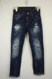 DSQUARED 2 Blue Wash Denim Skinny Fit Distressed Jeans Size 42 - Picture 1 of 22