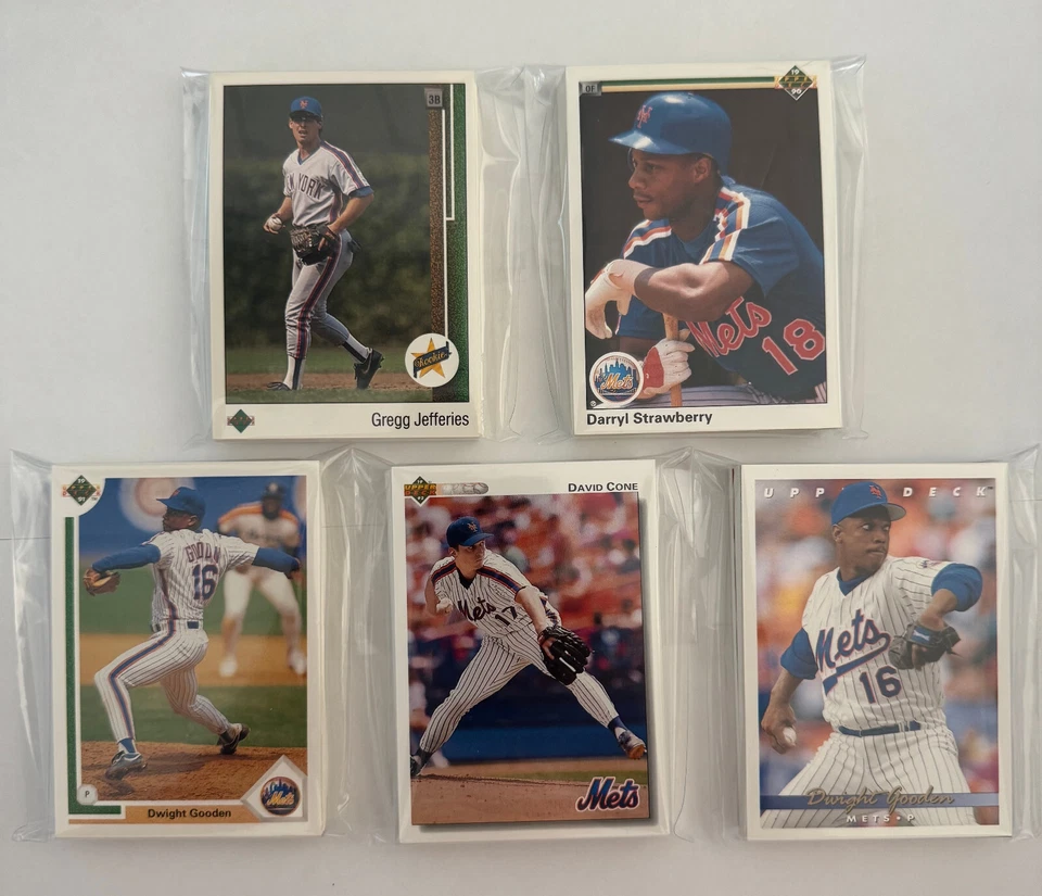 纽约大都会队 1989 - 93 Upper Deck Team 套装 批量 (5 套装满星星) — 第 1/1 张图片