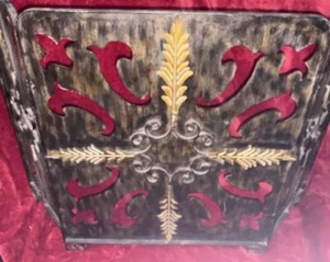 Fireplace Screen 3 Panel Iron Fire Spark Guard Cover Custom Merriman Old World - Picture 1 of 8