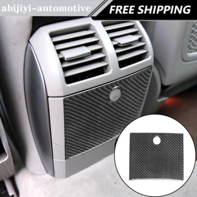 Cubierta de almacenamiento central interior de fibra de carbono para Mercedes-Benz R320 R350 Foto 1 de 4