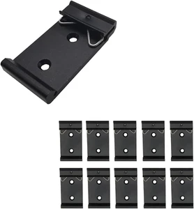 10 Pcs 35Mm Din Rail Fixed Clamp,1.08 Width Universal DIN Rail Mount Clip, Alumi - Picture 1 of 12
