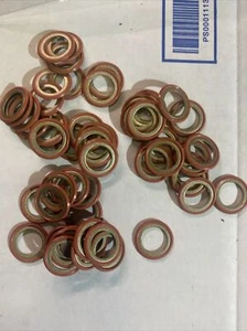 50- M14 Sealing Washers For Oil Changing Drain Bolt 50 Washers Toyota, Honda, - Picture 1 of 2