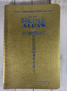 Vintage 1950 Gold Convention Der neue Renie Atlas von Los Angeles Stadt und Land - Bild 1 von 9