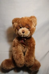 GUND Booker Teddy Bear with Glasses & Bow #44406 Plush Bean Bag Toy 16" - Picture 1 of 8