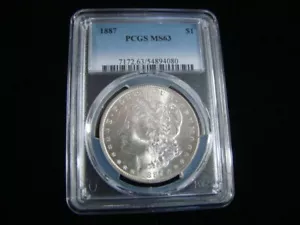 1887 Morgan Silver Dollar PCGS Graded MS63 #54894080 - Picture 1 of 4
