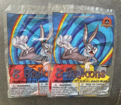 Bugs Bunny Hard to Find Characters (6pk) 12" Latex Balloons X2 Bags (12) Total - Image 1 of 4