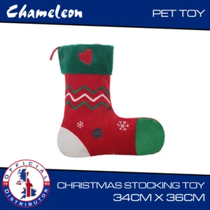XL Merry Christmas Toy Stocking for Dogs & Other Pets 36CM X 34CM - Picture 1 of 2