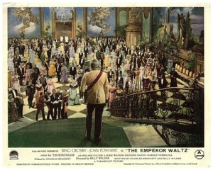 The Emperor Waltz Original Lobby Card Bing Crosby Richard Haydn Ballroom Scene