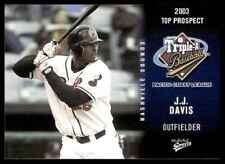 2003 Multi-Ad Pacific Coast League Top Prospects J.J. Davis Nashville Sounds #10