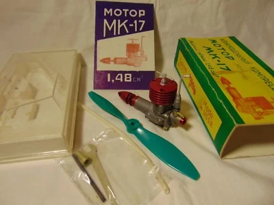 MK-17 Compression 1.5cc Airplane Model c/l Engine Diesel Soviet MK 17 motor .09 - Image 1 of 4