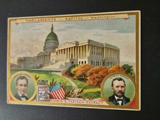 Liebig 1904 trade card - ABRAHAM LINCOLN - ULYSSES GRANT - CAPITOL WASHINGTON