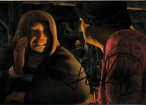 LARRY KING - Ugly Stepsister - Shrek 2 - Autograph Trading Card Cover
