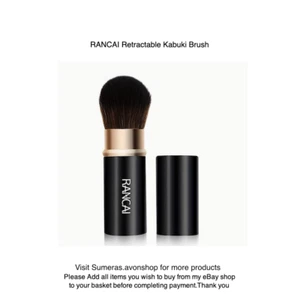 RANCAI Retractable Kabuki Brush ~ Foundation/Powder/Blush Cosmetic Makeup Brush - Picture 1 of 7