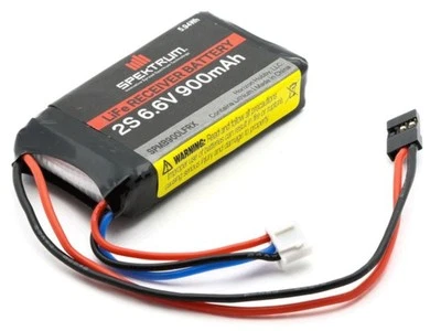 Spektrum 900mah 900 2S 6.6v LIFE Li-Fe RC Airplane Receiver Battery SPMB900LFRX - Image 1 of 2