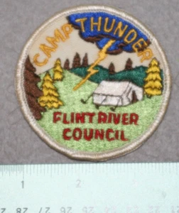 BSA SCOUT FLINT RIVER COUNCIL CAMP THUNDER PATCH - Picture 1 of 1
