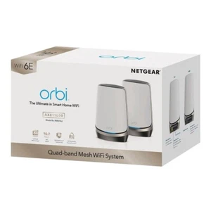 Sistema Wi-Fi 6E NETGEAR Orbi RBKE962 AXE11000 Quad-Band AiMesh para toda la casa paquete de 2 - Imagen 1 de 1