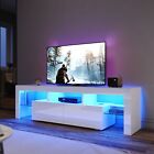 Tv Cabinet Entertainment Unit Stand Rgb Led High Gloss  130/150/160/180/200cm
