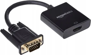 Amazon Basics Adapter do gniazda HDMI na VGA z przyłączem audio 3,5 mm (B-Ware) - Zdjęcie 1 z 11