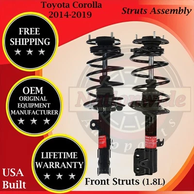 Monroe OEM Front Struts For 2014-2019 Toyota Corolla 1.8L Lifetime Warranty - Изображение 1 из 4