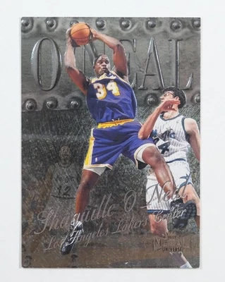1998-99 Skybox Metal Universe Basketball #25 Shaquille O'Neal - Image 1 of 2