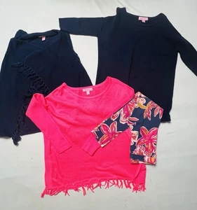 Lilly Pulitzer Lot Of 4 Girls Cardigan/ Sweater / And Legging / M 6/7 - Casual - Picture 1 of 14
