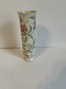 Vintage Prima Otagiri Porcelain Floral Bud Vase Gold Edge - Picture 1 of 5