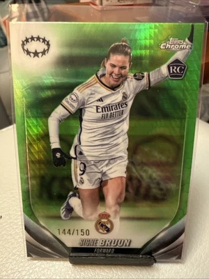 Signe Bruun 2023-24 Topps Chrome Women's Green Refractor #74 Madrid #144/150 - Image 1 of 2