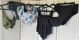LOT/7 pcs Women's XL XXL 2XL Swimwear Bikini Tops Bottoms - Bild 1 von 12