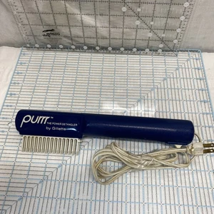 Vintage Gillette PURRR The Power Detangler Hair Tool Electric AC-1 Tested  - Picture 1 of 12