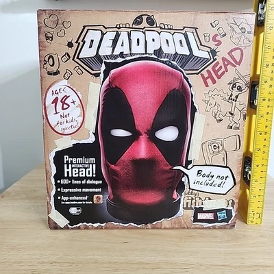 Cabezal interactivo premium Hasbro Marvel Legends Deadpool 600+ líneas se mueve nuevo Foto 1 de 4