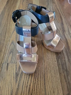 Сандалии на каблуке с ремешками Elizabeth and James размер 6,5 M - Изображение 1 из 4