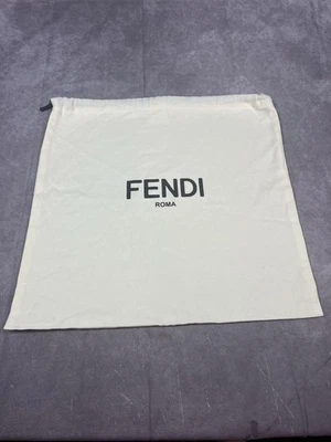 Auténtica bolsa antipolvo Fendi 15,5” X 15,5” con cordón cartera zapatos Foto 1 de 4