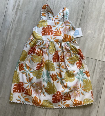 ¡Nuevo! Vestido Landry Bella Bliss Amarillo y Naranja Manon Floral y Hoja Tropical Foto 1 de 4