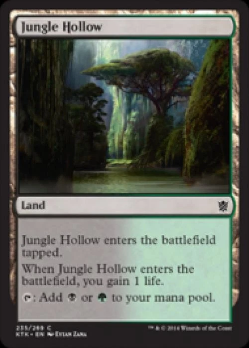 Jungle Hollow - Medium Play MTG Khans of Tarkir - Image 1 of 1