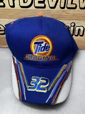 Кепка Tide Racing кепка с застежкой сзади мужская один размер синяя белая NASCAR Auto Racing 32 - Изображение 1 из 4