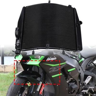Brand new Engine Cooling Radiator Fit For Kawasaki Ninja ZX10R ZX1000 2011-2020 - Image 1 of 4