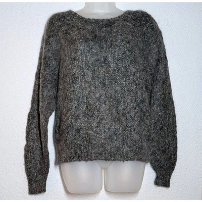 Винтажный JH коллекционный свитер женщин Sz средний серый шерстяная смесь пуловер - Изображение 1 из 4