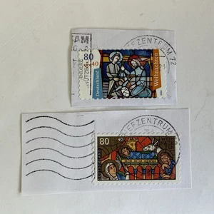 2 Germany stamps~2019-2020~Semi-postal~Christmas~nativity~#B1162+#B1175~80+40c - Picture 1 of 3
