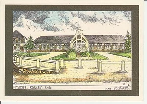 CARTE POSTALE RONCEY MANCHE 50 ECOLE dessin par Yves DUCOURTIOUX COUTANCES - Bild 1 von 1