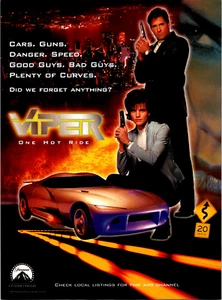Viper One Hot Ride Paramount 1998 TV anuncio impreso vintage - efímero página completa color - Imagen 1 de 1