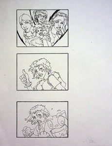 Karl Altstaetter signiert handgezeichnet Comicbuch Charakter Layout Kunst 8,5 x 11 - Bild 1 von 2