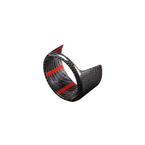 For 2017-2020 Alfa Romeo Stelvio Carbon Fiber Front Bumper Logo Cover Overlay - Picture 1 of 7