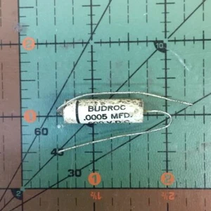 CORNELL DUBILIER BUDROC CAPACITOR 500pF 600v ST6T5 .0005uF VINTAGE AUDIO - Picture 1 of 1