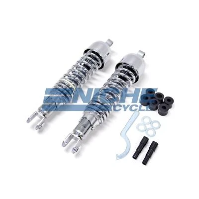 Amortiguadores traseros cromados ojo/horvija honda cm400 a/c/e/t 79-81 340 mm Foto 1 de 3