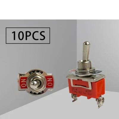 12mm Toggle Rocker Switch 6 Pins 2 /3 Position ON-OFF ON-OFF-ON Lever Terminals - image 1 of 4